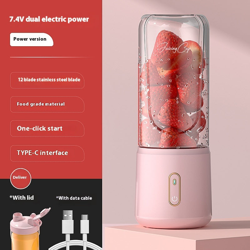 Portable USB Rechargeable Blender – Personal Juice Cup & Smoothie Maker for Home, Office & Travel