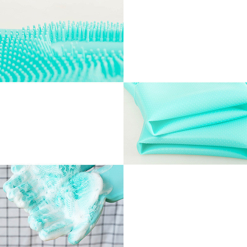 Silicone Pet Grooming Glove – Dog & Cat Hair Brush, Bath Massage & Fur Removal Tool