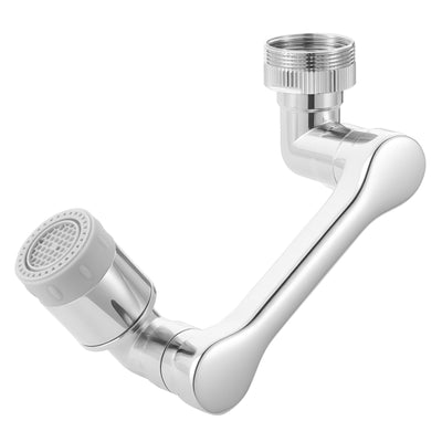 Universal 360° Swivel Faucet Extension Aerator – Rotatable Robotic Arm Splash-Proof Water Filter for Kitchen Sink