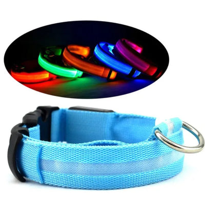 LED Pet Safety Collar – Halo Style Light-Up Collar for Dogs & Cats