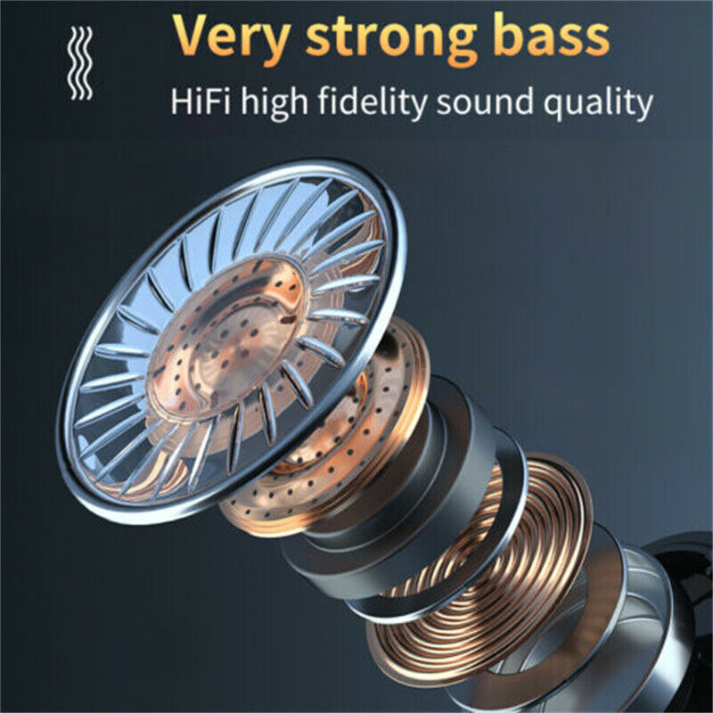 TWS Wireless Bluetooth 5.1 Earphones – Waterproof Sports Earbuds with High-Quality Sound