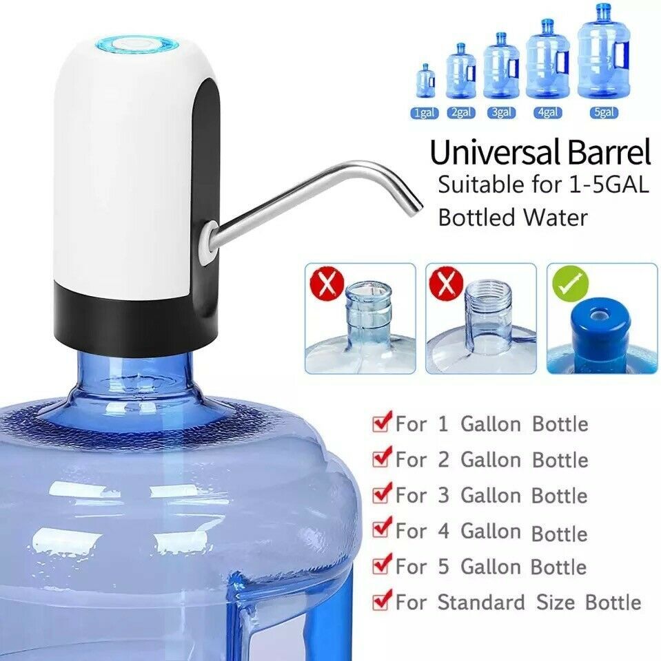 Electric Automatic Water Dispenser – USB Universal 5-Gallon Bottle Drinking Pump