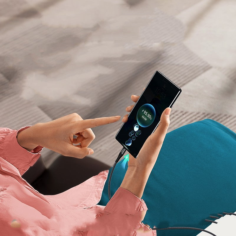 Braided Fast Charging Data Cable for Mobile Phones – Durable & High-Speed