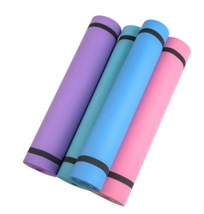 Premium Non-Slip EVA Yoga Mat – 4mm & 6mm Thick Fitness & Exercise Mat for Home, Gym, and Pilates