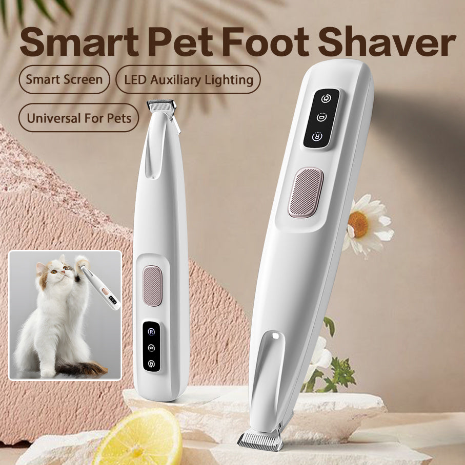 2025 Rechargeable Pet Paw Trimmer – Quiet, Cordless Waterproof Clippers with LED for Precision Grooming at Home