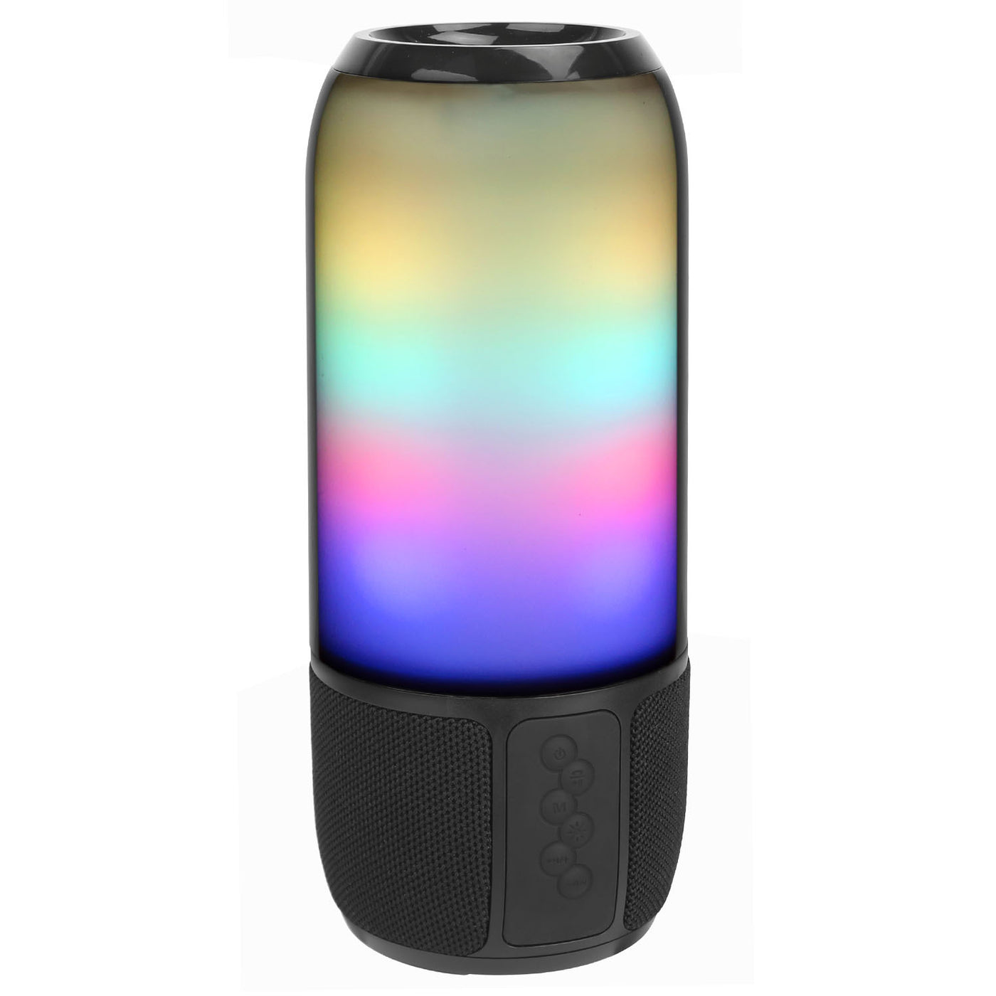 1-Piece Wireless Portable Bluetooth Speaker – Loud Stereo with 6 Color LED Lights, TWS, FM Radio for Home, Outdoor & Travel