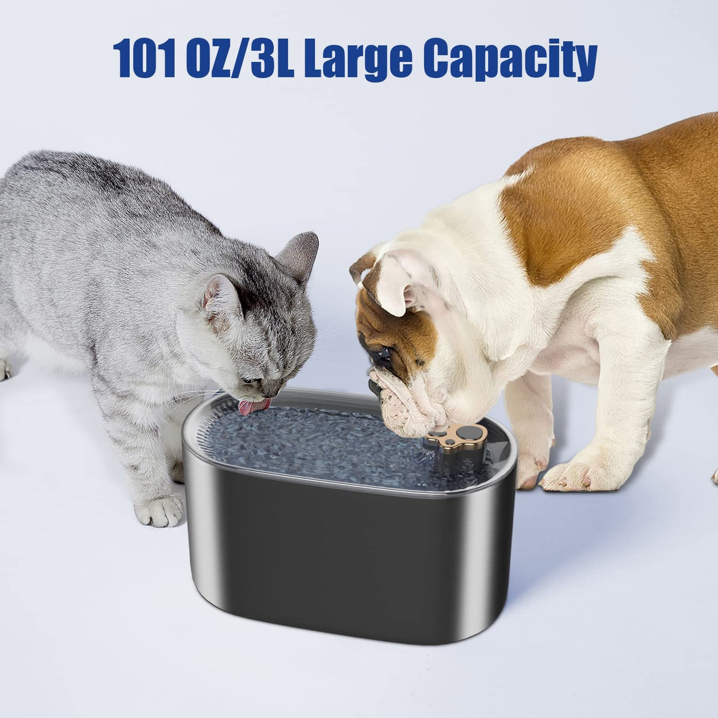 3L Automatic Pet Water Fountain with LED Light – Ultra-Quiet Cat & Dog Water Dispenser