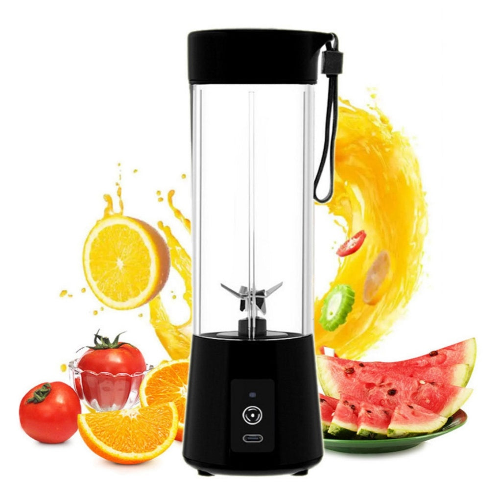 10-Color Portable Electric Juicer – Stainless Steel Blade Cup for Smoothies, Fruit Blending & Kitchen Use