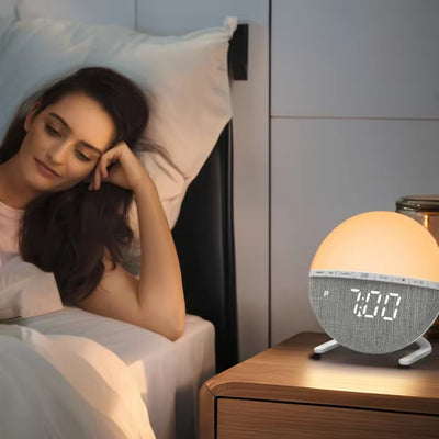 Sunrise Wake-Up Light Alarm Clock – Smart Analog Sunrise Simulation Lamp for Peaceful Morning Wake-Up