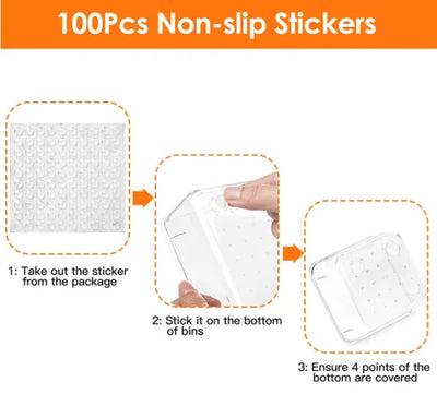 25-Piece Clear Plastic Drawer Organizer Set – Versatile Storage Bins for Makeup, Office, Kitchen & Bathroom Drawers