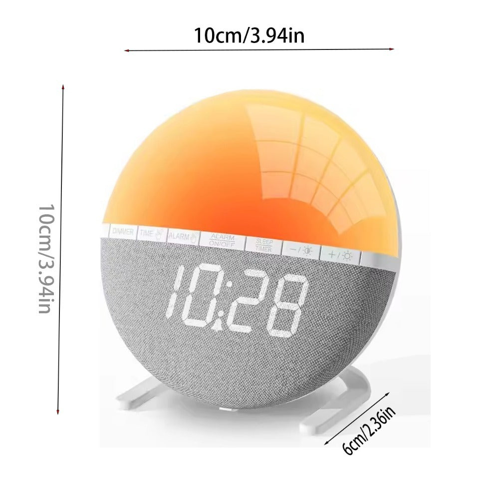 Sunrise Wake-Up Light Alarm Clock – Smart Analog Sunrise Simulation Lamp for Peaceful Morning Wake-Up