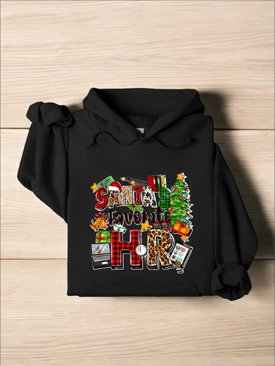 Santa’s Favorite HR Hoodie – Funny Christmas Gift for Human Resources, HR Life & Talent Team