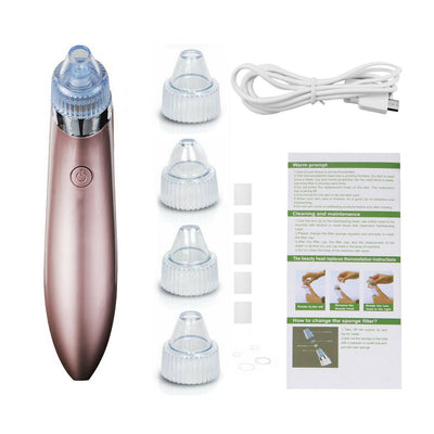 Electric Blackhead & Pore Vacuum Cleaner – Strong Suction Acne & Pimple Remover with Diamond Dermabrasion for Facial Skin Care