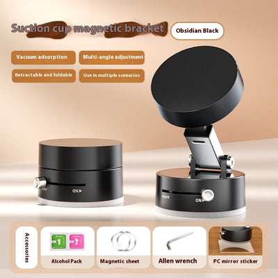 Foldable Magnetic Car Phone Holder – Hands-Free Navigation with Suction Cup for Smartphones